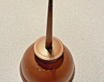 Aceitera vintage Eagle con bomba de pulgar, 8,9 cm de diámetro, fabricada en EE. UU. - década de 1960.