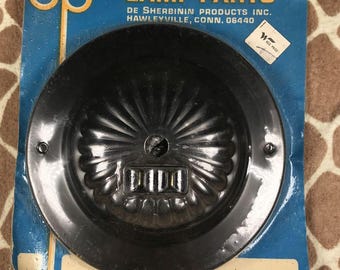 NOS Vintage de Sherbinin Black Finish Ribbed E-Z Hanger Kit #54563 - 1960's