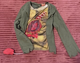 Disfraz de Halloween para niño con camiseta de corazón latiendo "Monstruo Interior" talla M 8