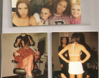 Vintage Set of 3 Spice Girls 4 x 6 Photo Cards SGPC112 - 1997
