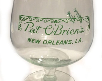 Vintage Original Pat O'Briens of New Orleans Glass Brandy Snifter w/ Spout