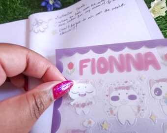 B Grade - Fionna's Garden Treasures Clear Planner Sticker Sheet