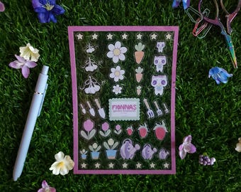 Fionna's Garden Treasures Clear Confetti Filler Planner Sticker Sheet