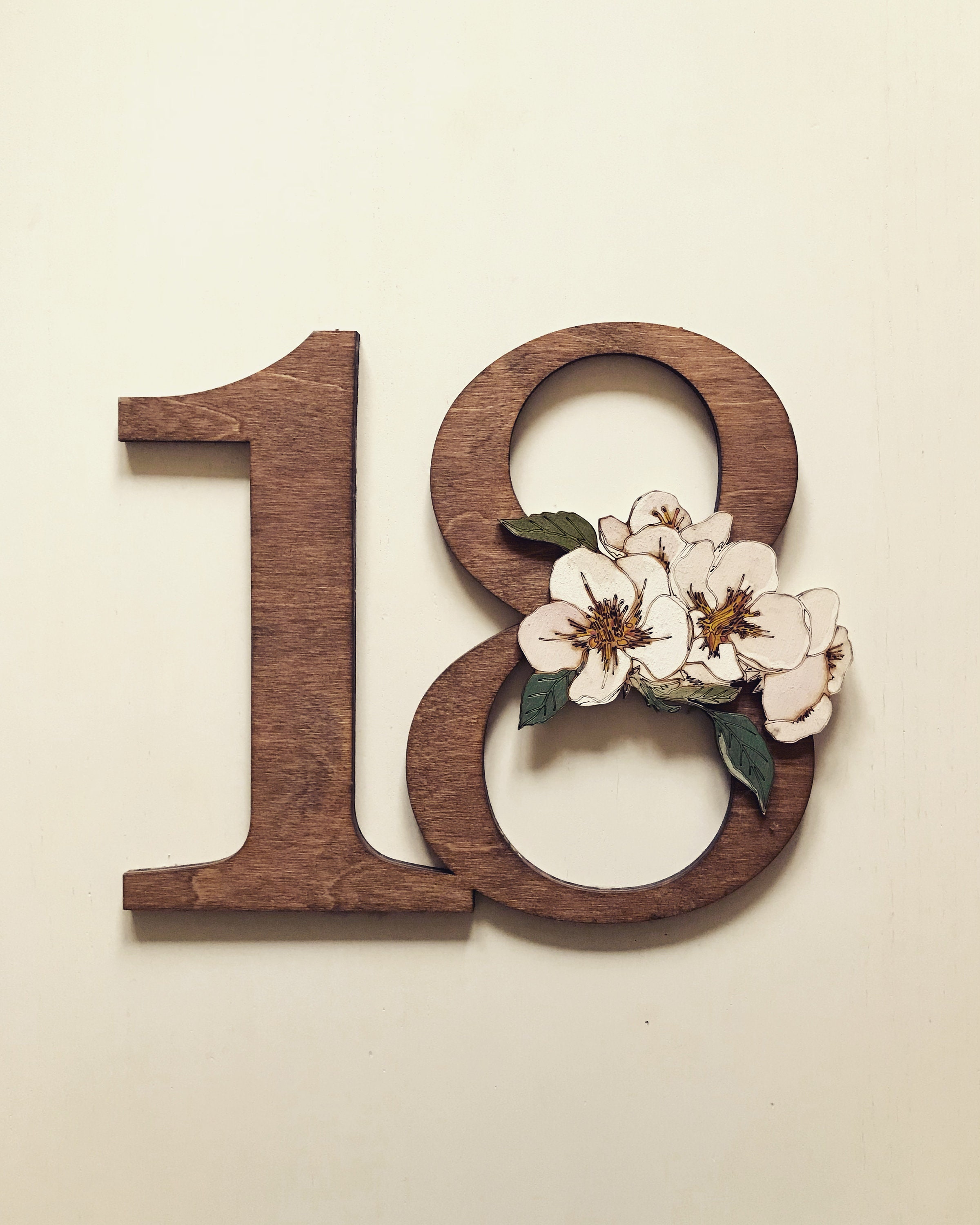 Décor d'anniversaire en Bois /Décor de Mur/ Art Décor Partie d'anniversaire/ Approvisionnement Parti