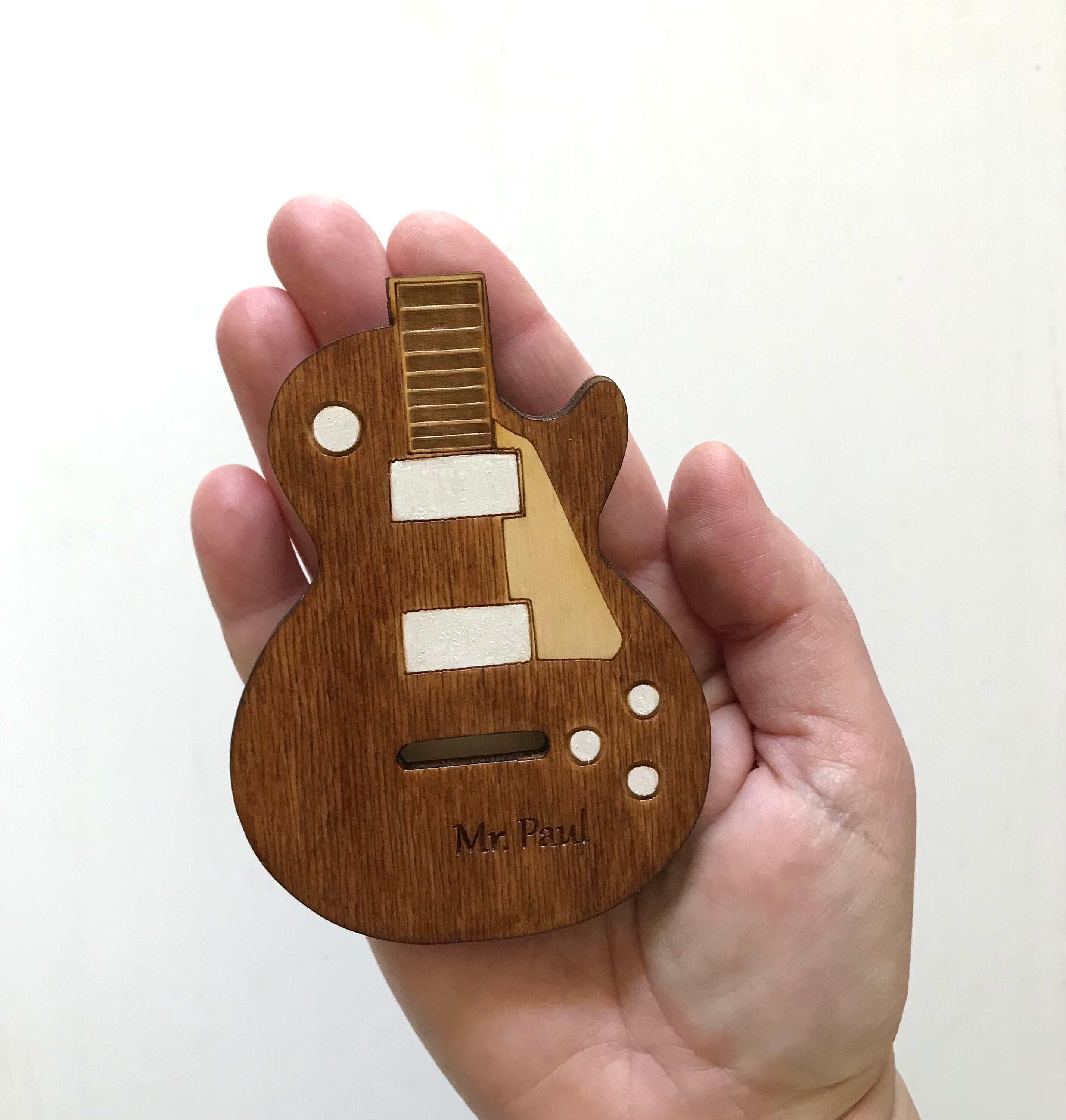 Wooden guitar picks holder/ Personalized Box for guitar picks/ Etsy