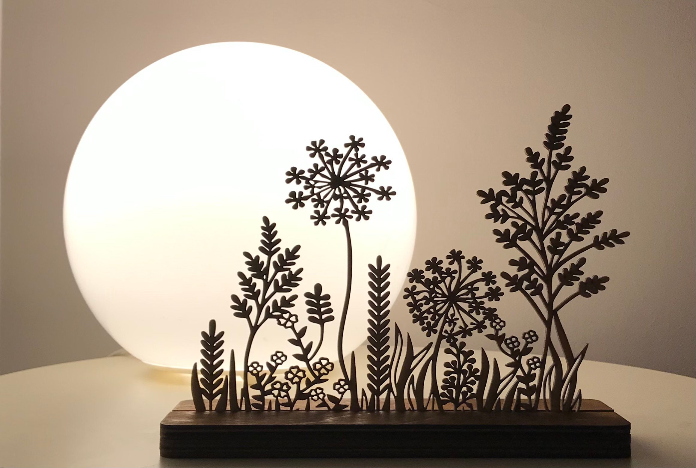 Wood floral decor/Laser cut flowers/Laser cut home decor Etsy