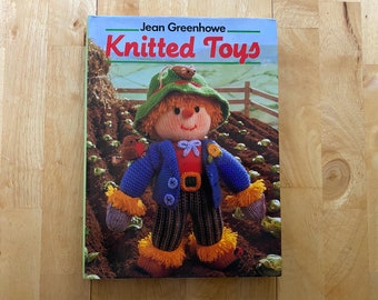 Jean Greenhowe's Knitted Toys Hardback Book - Vintage 1989 - No Dust Cover - Over 50 loveable toys to knit