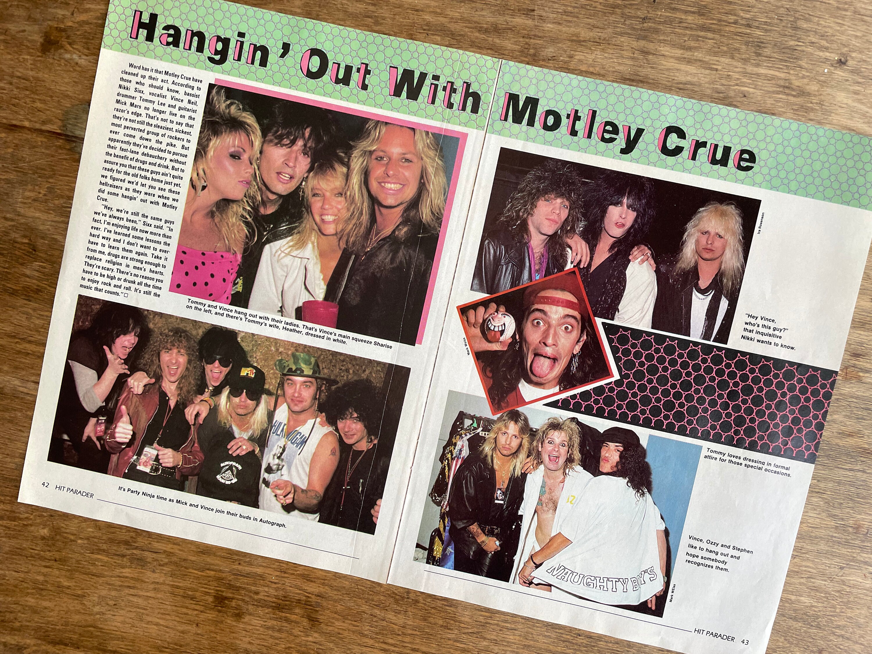 MOTLEY CRUE | Hit Parader Magazine | 1980s Music | Tommy Lee