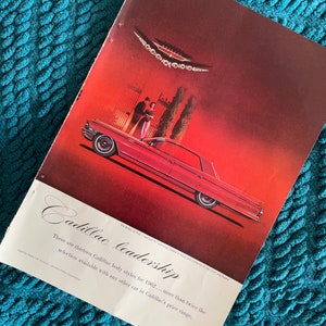 Vintage Car Advertisement | CADILLAC | 1960s | Gift Ideas | Home Decor | Retro Ads | Vintage Cadillac Ad | Car Lovers | Midcentury Ads