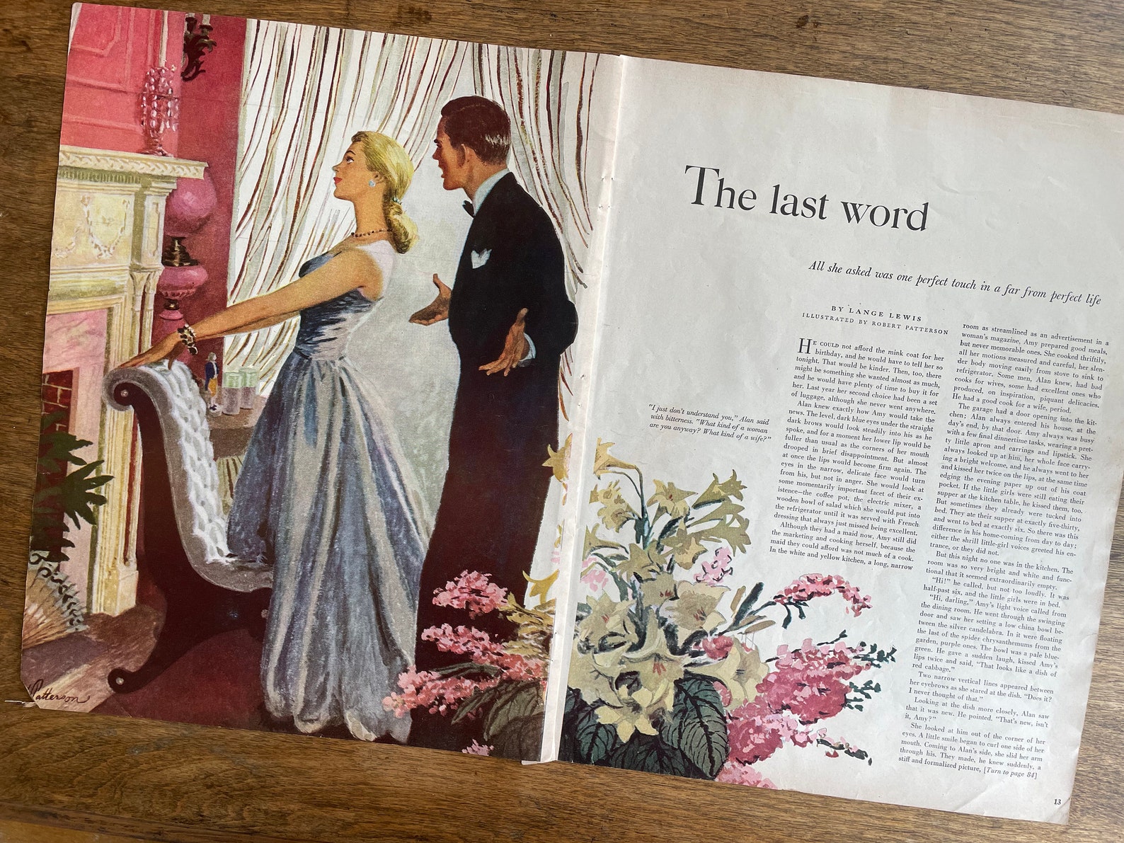 Vintage Robert Patterson Illustration | Romantic Art | 1940s | Robert ...