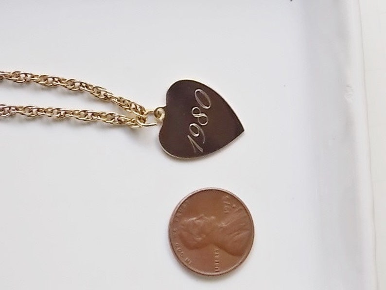 Vintage Gold-tone CACO 120 12K Gold filled Chain With Heart