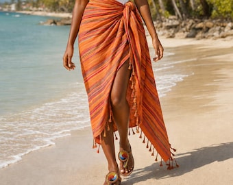 Handmade African Beaded Sandals | brown Leather Flip Flops | Maasai Bead Sandals | Women's Beach Sandals | Summer Resort Shoes