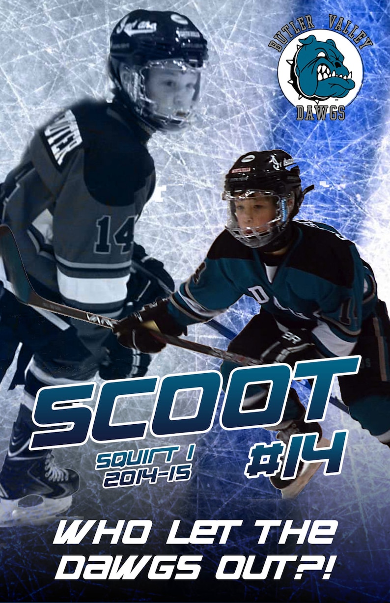 Hockey Poster / Signs Personalized / Printable Etsy