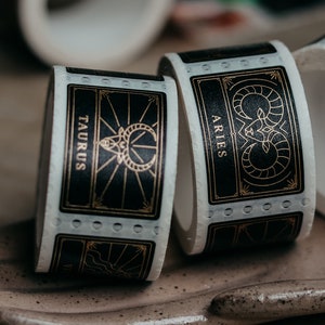 Znaczek zodiaku na taśmie Washi