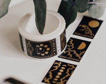 Washi Tape Stamp Phases of the Moon