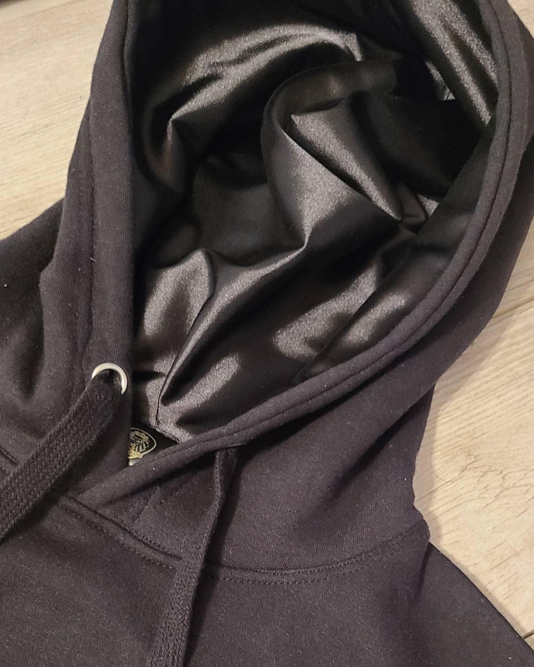 Black Luxurious Satin Lined Hoodie Style, Comfort and Hair Protection  Combined, Quality Satin, Fashionable and Cozy Hooded Sweatshirt -   Canada