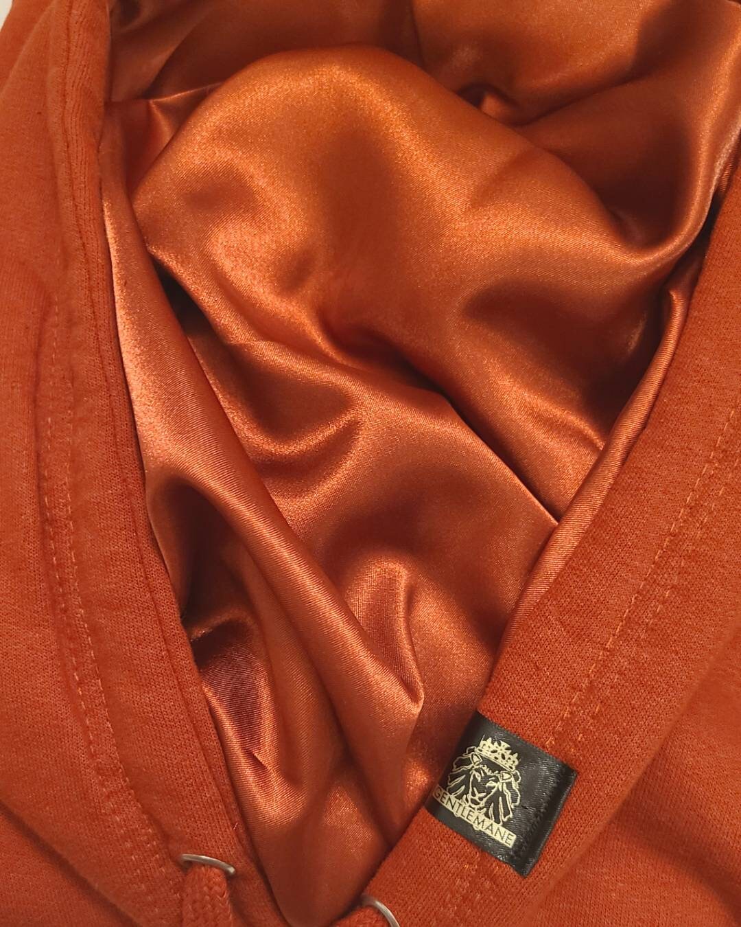 hoodie with satin lined hood