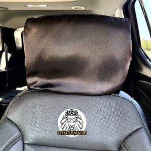 Satin Shield: Hair-Saving Satin Headrest Cover for Frizz-Free Travels