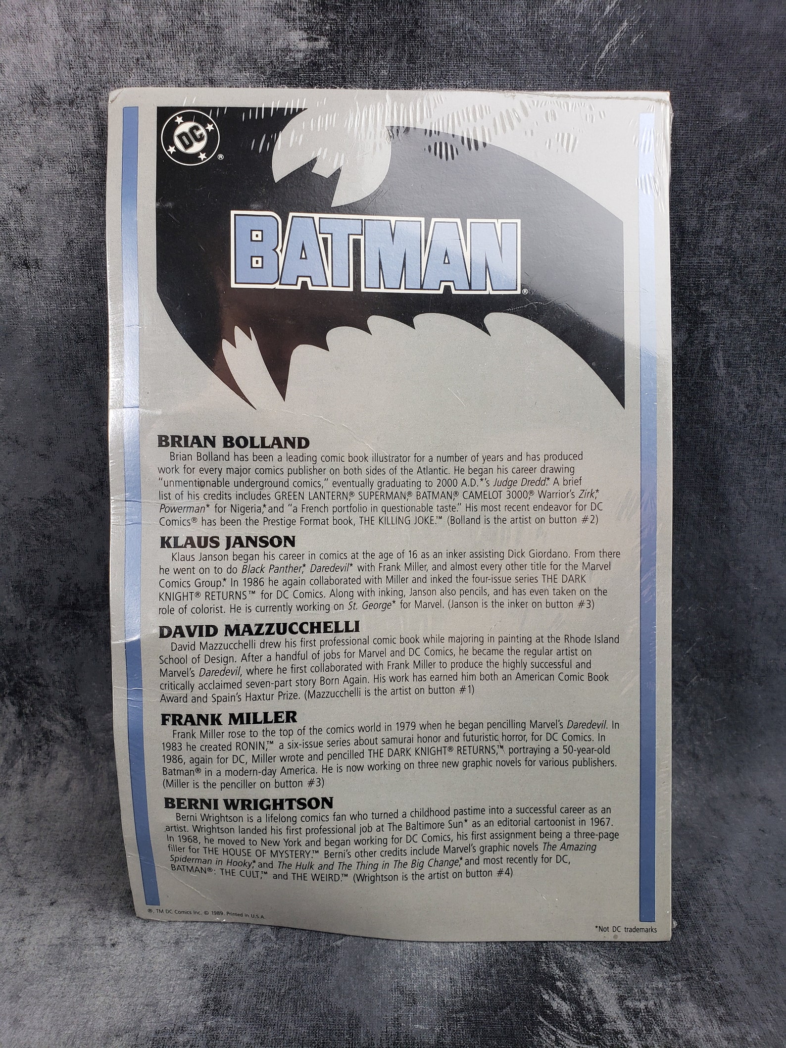 batman button collection