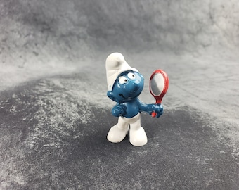 1978 Vanity Smurf with Hand Mirror by Peyo Collectible Figure