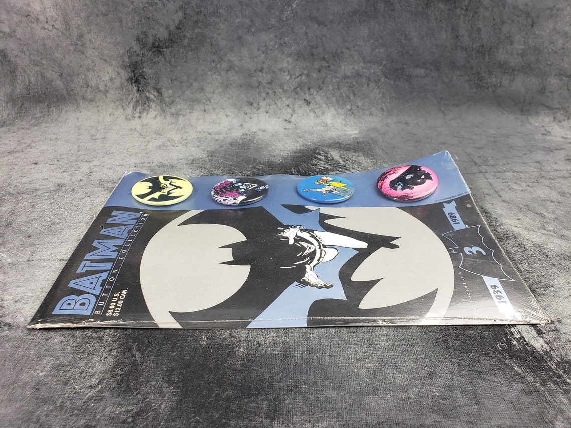 1989 Batman Button Collection Set 3 New in Sealed Package | Etsy