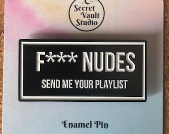 Adult Playlist pin | enamel pin | +18 funny gift | playlist music addict geek