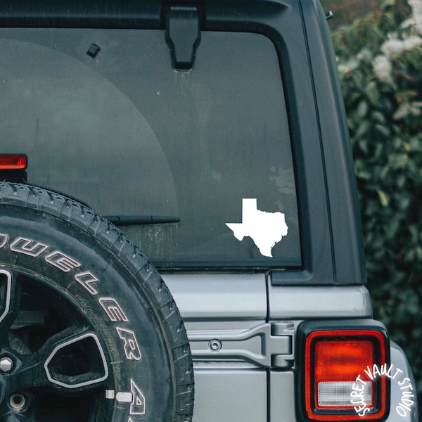 Texas state borders sticker car laptop custom decal