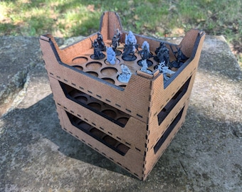 Bandejas de almacenamiento en miniatura apilables para mesa (paquete de 3)