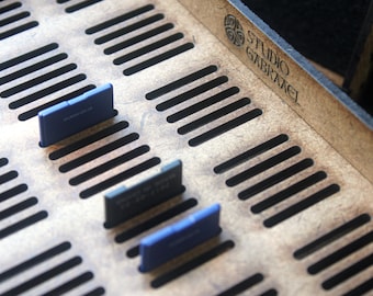 Caja de almacenamiento de tarjetas SD con forro de fieltro