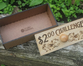 Caja de ahorros desafío de dos dólares