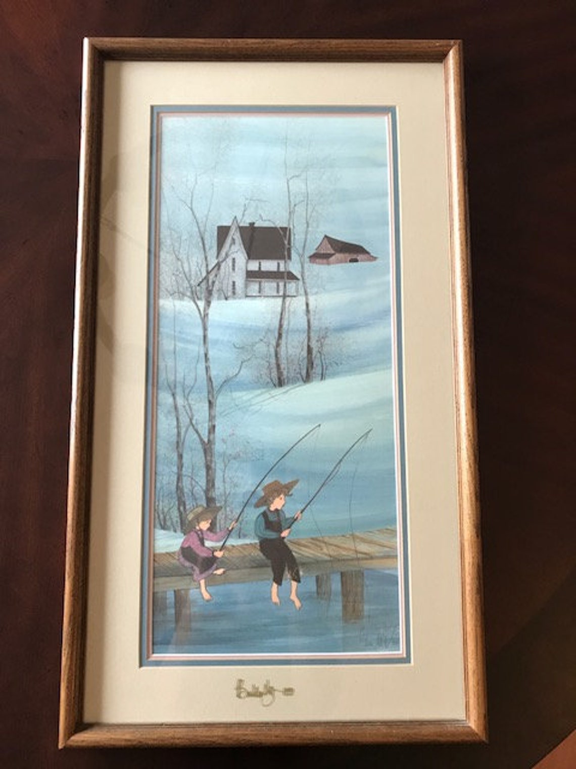 P. Buckley Moss Limited Edition Framed Lithograph Print 1988 Etsy