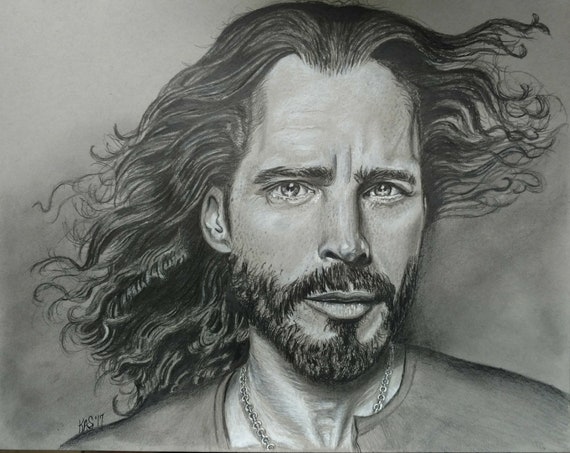 Chris Cornell Drawing Drawing by Jeffrey St Romain  Pixels