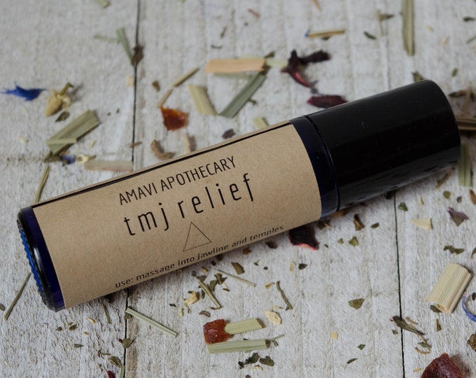 TMJ Relief Essential Oil Blend / Jaw Pain Tension Roller Etsy