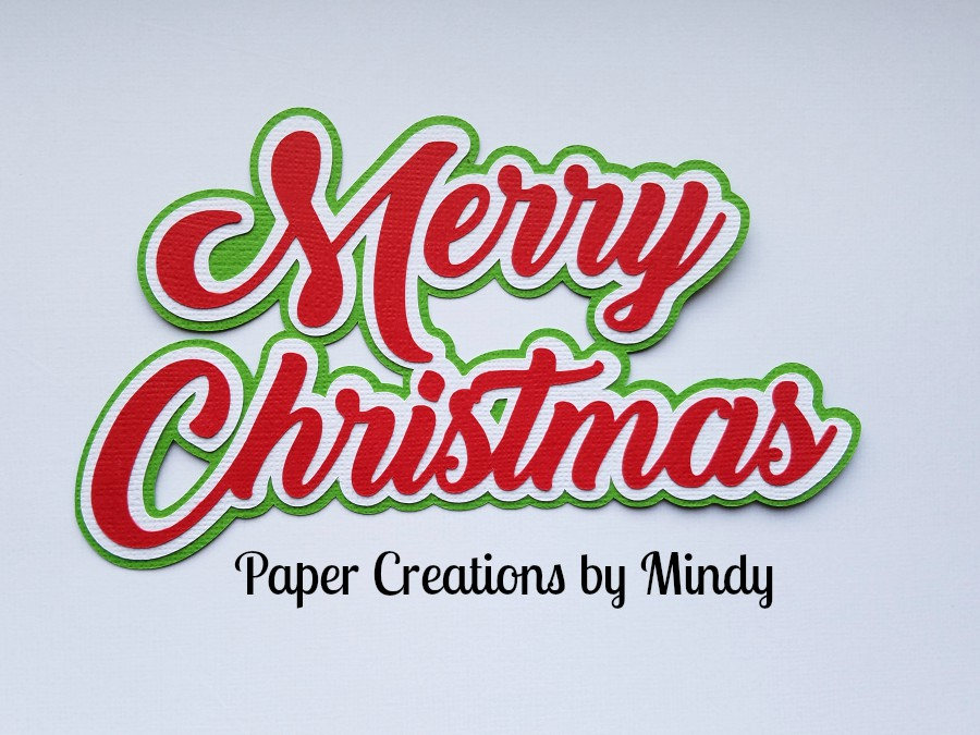CRAFTECAFE BAKING XMAS TITLE premade paper piecing scrapbook diecut piece page CRAFTECAFE BAKING XMAS TITLE premade paper piecing scrapbook diecut piece page