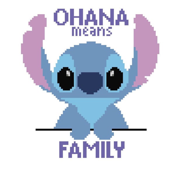 Stitch Ohana Means Family Cross Stitch Kit