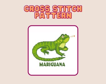 Mariguana Cross Stitch Pattern