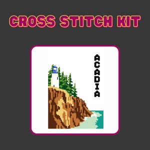Acadia National Park Cross Stitch Kit
