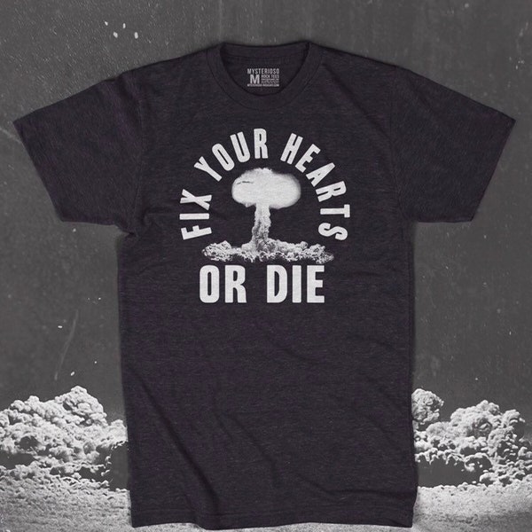 Fix Your Hearts Or Die T-Shirt - Poly Blend - Unisex - Twin Peaks Tee - Birthday Gift - David Lynch Tee