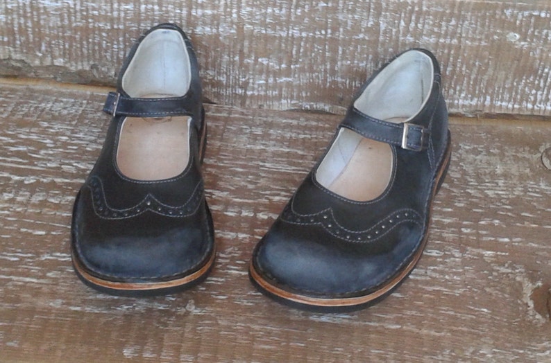 Handmade leather mary janes New Vintage Etsy