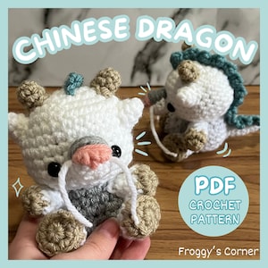 Chinesischer Drache Häkelanleitung: Niedliches Plüschtier (PDF-Häkelanleitung)
