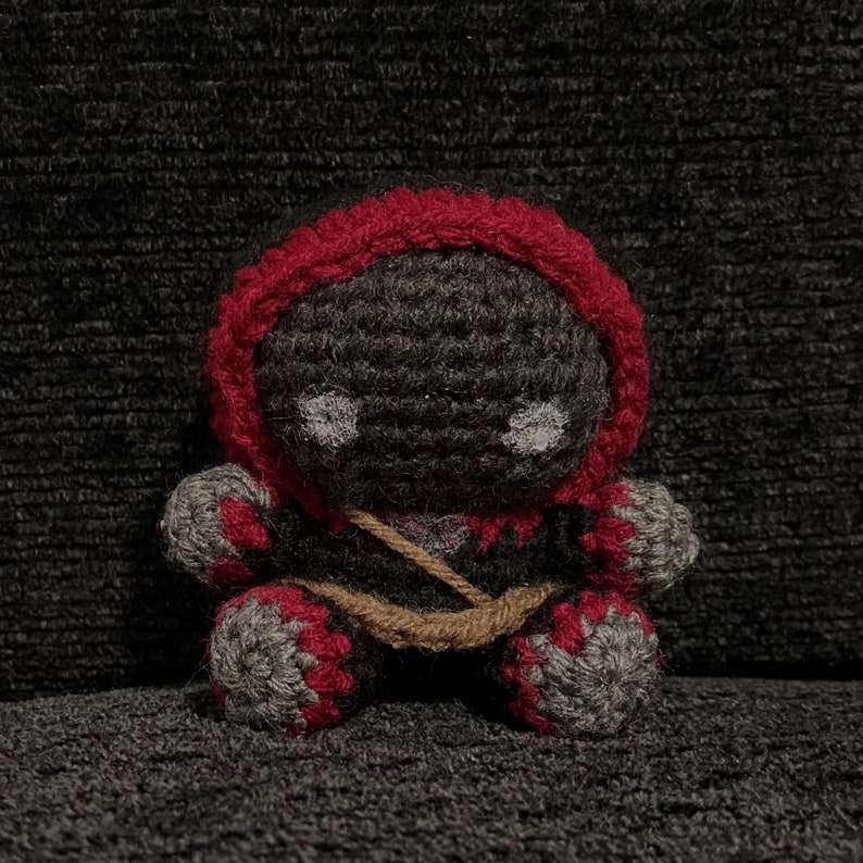 FANMERCH) BadBoyHalo Inspired Plush - Homemade Crochet MCYT Plushie DreamSMP Youtube Plushy Doll Gift 