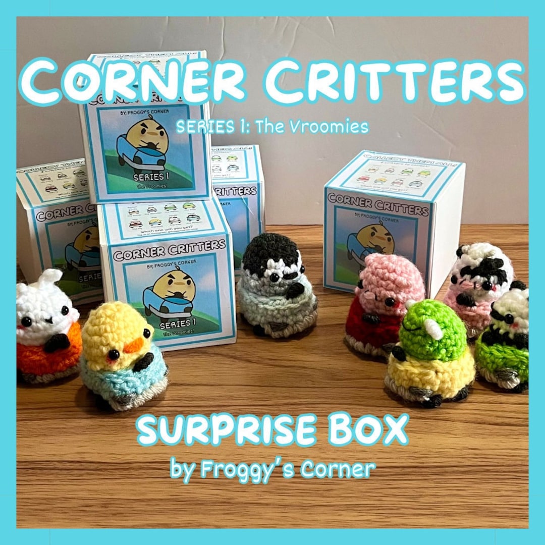 CORNER CRITTERS Surprise Box SERIES 1 the Vroomies Adorable Mystery Bag
