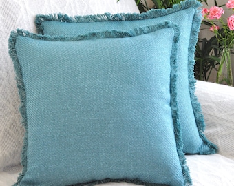 designer throw pillows with fringe