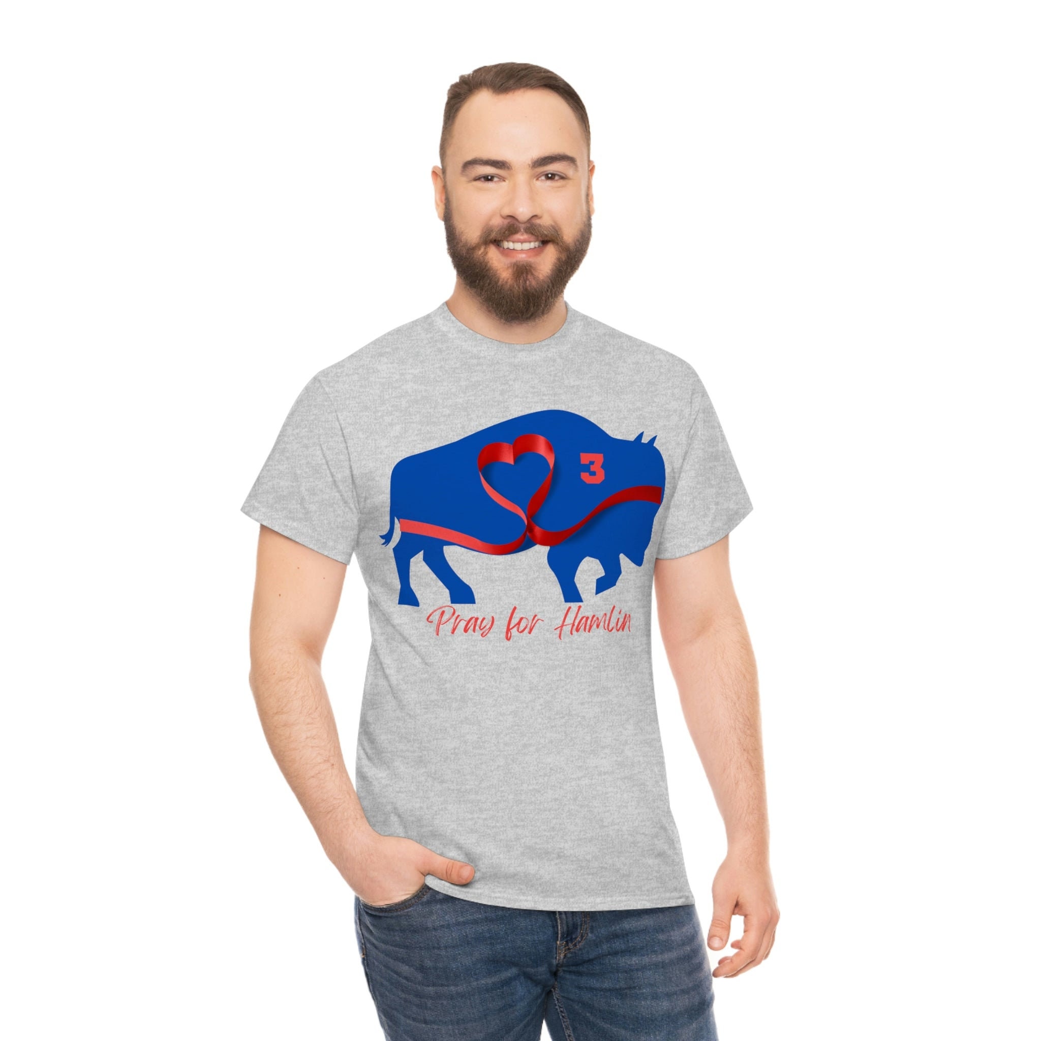 Pray for Hamlin 3 Buffalo Heart Tee