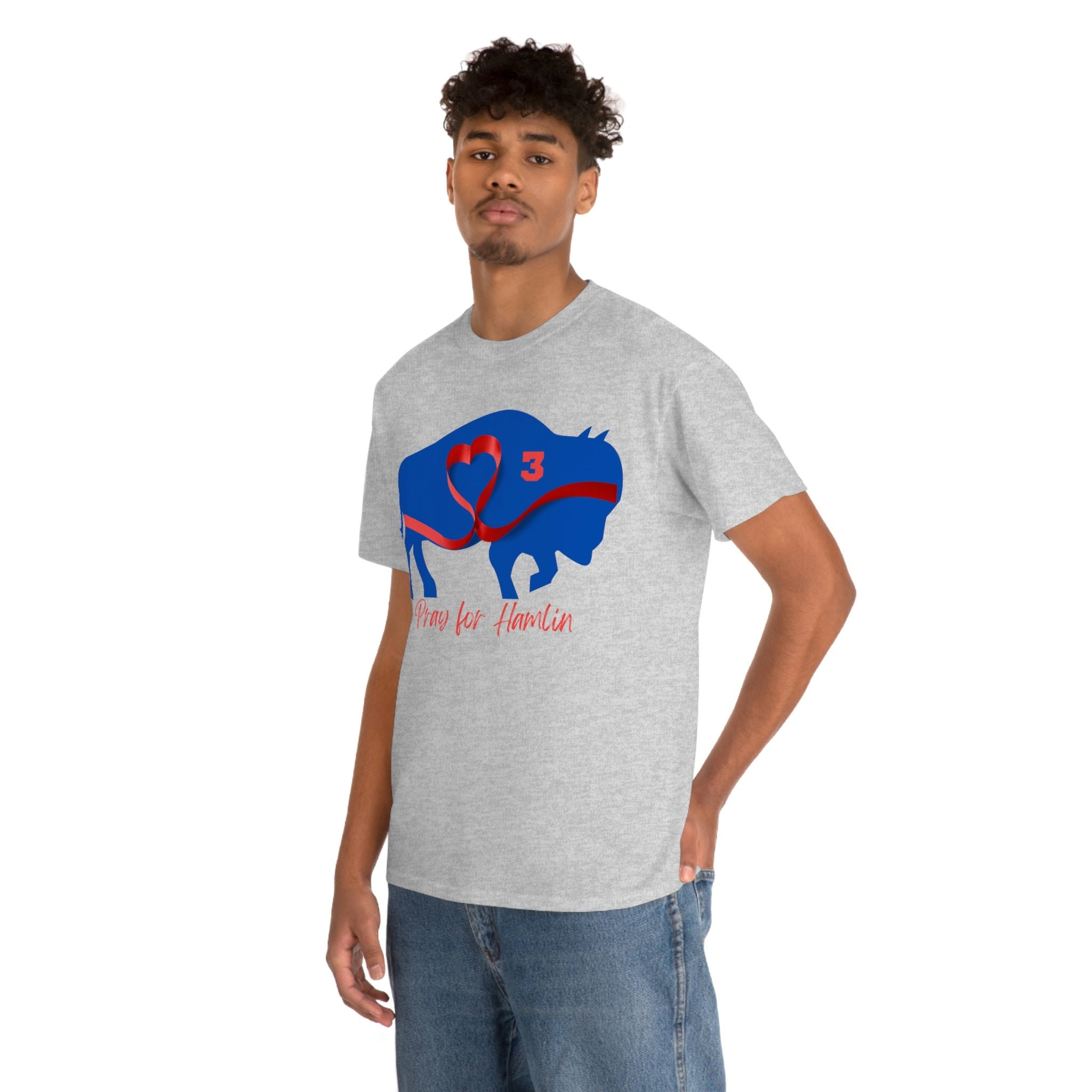 Pray for Hamlin 3 Buffalo Heart Tee