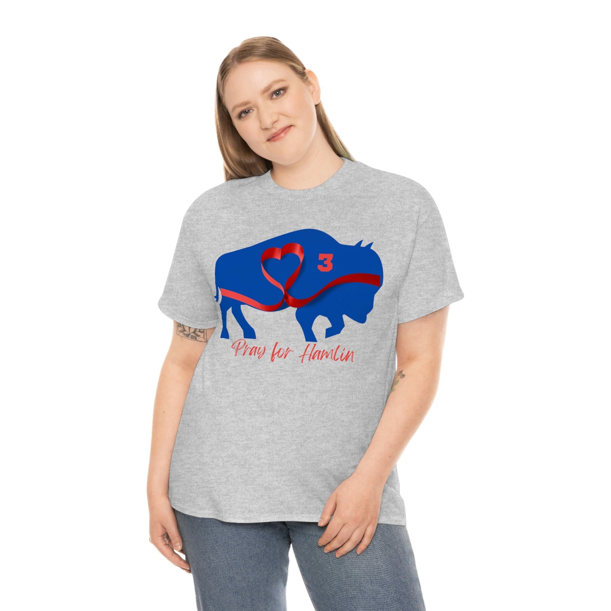 Pray for Hamlin 3 Buffalo Heart Tee