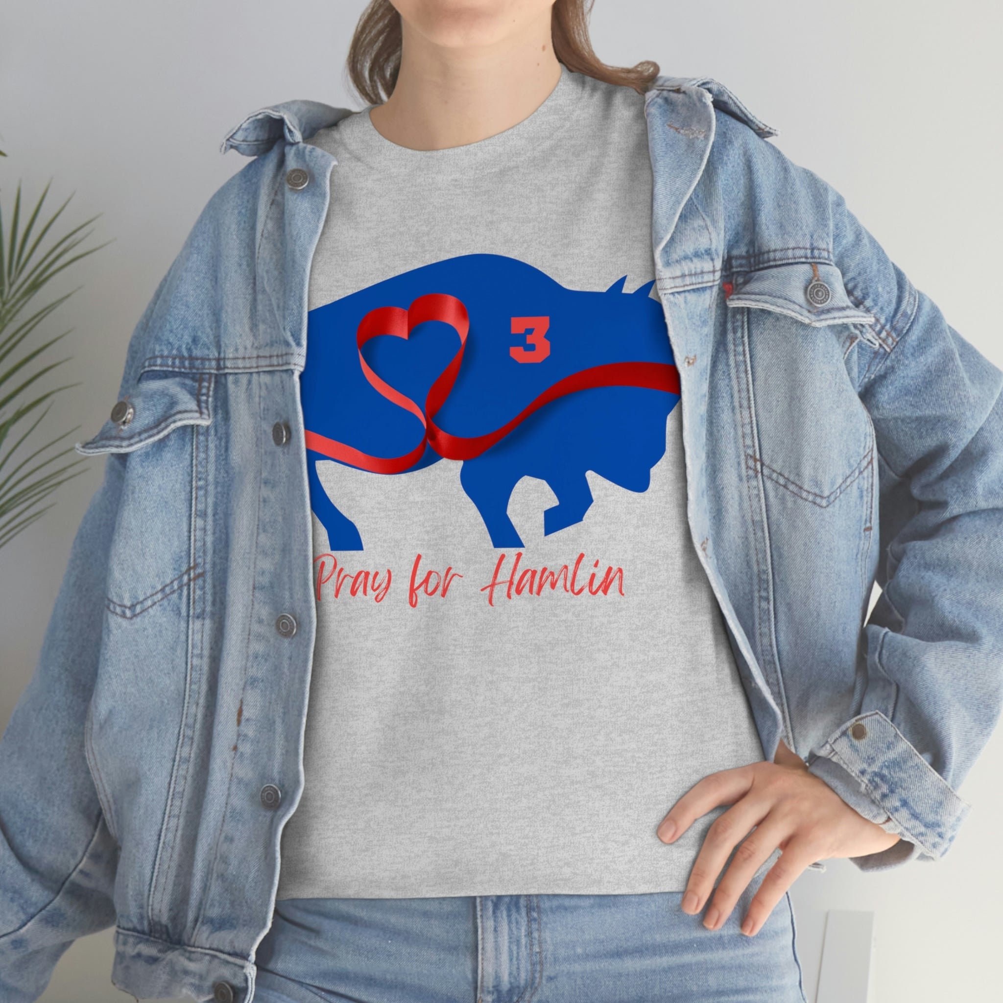 Pray for Hamlin 3 Buffalo Heart Tee