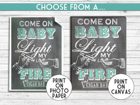wall art print Come on baby light my fire print lyric typography