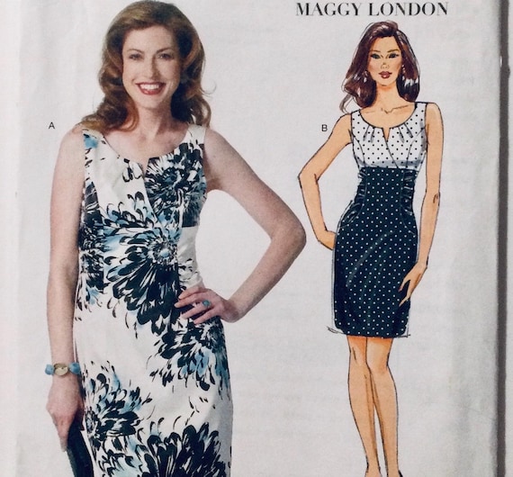 Butterick 5752 Easy Sewing Pattern by Maggy London Dress to Fit Sizes 6 to  14 Factory Folded - Etsy