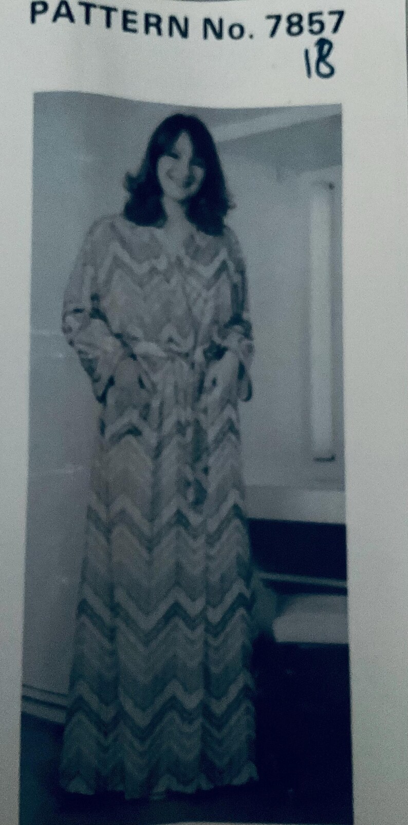 Beach Robe Pattern Vintage 70s Sewing Pattern Misses Housecoat or Beach Wrap Size 18 ...